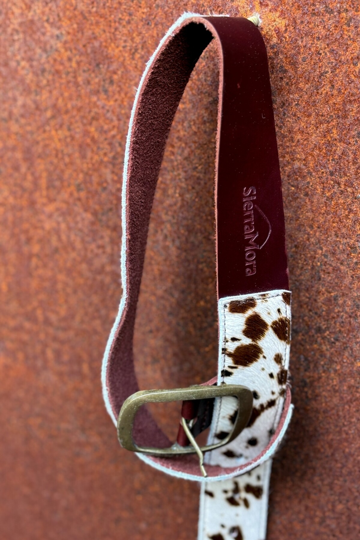 Print Belt Blanco / Dorado