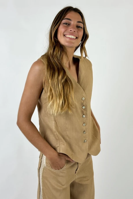 CHALECO PISCO camel s/m