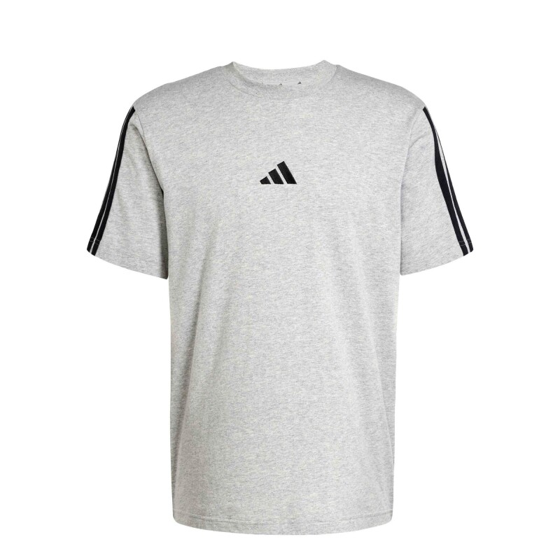 Remera de Hombre Adidas Essentials 3 Tiras Gris