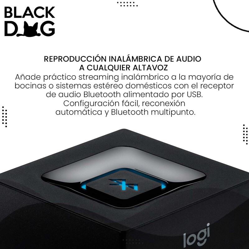 Adaptador Receptor Bluetooth Audio Logitech Bt/3.5mm + Auriculares Adaptador Receptor Bluetooth Audio Logitech Bt/3.5mm + Auriculares