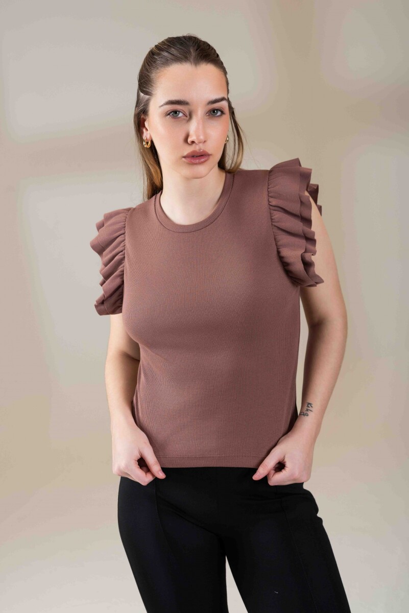 Musculosa Flamingo - Marron 