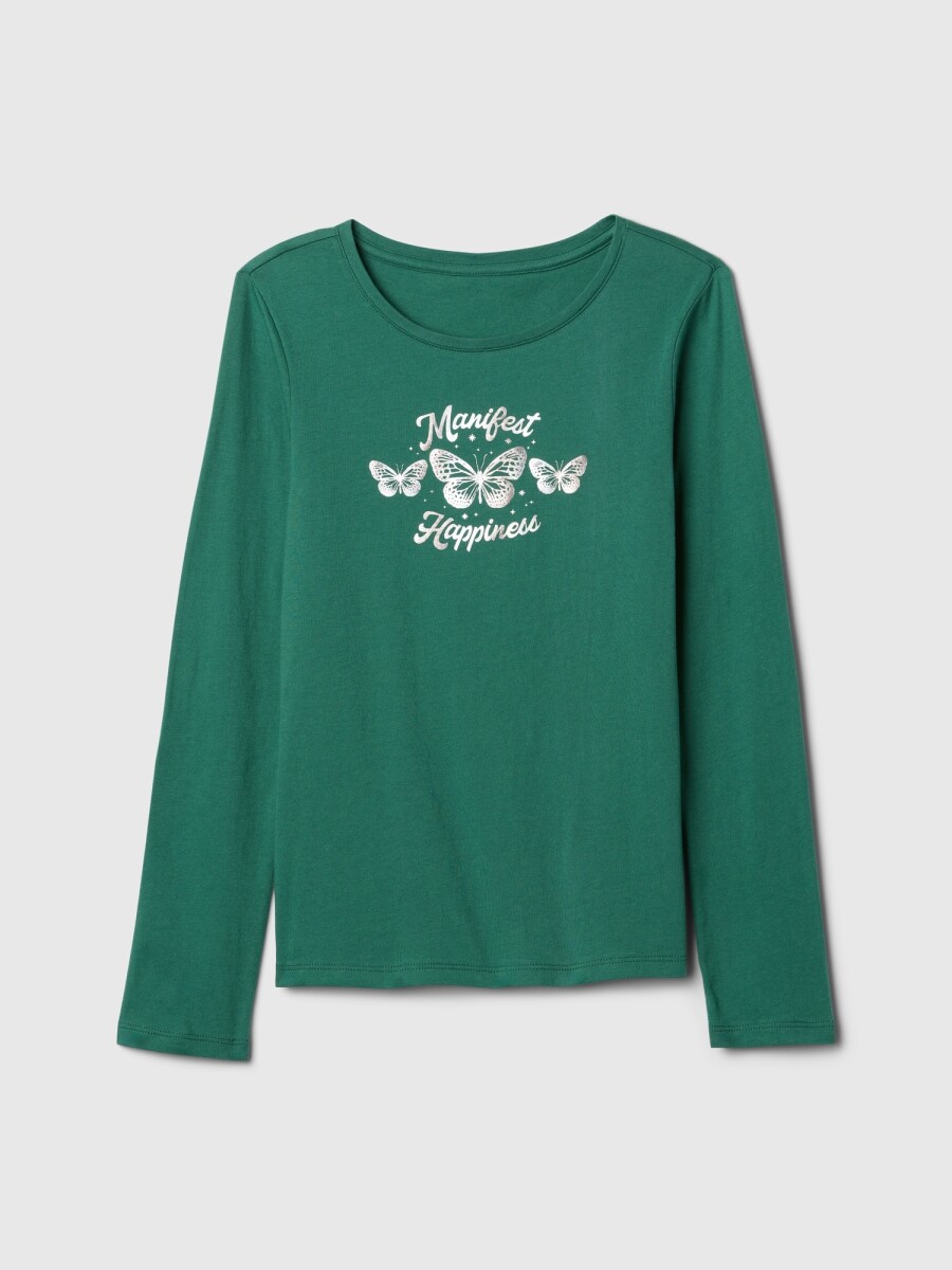 Remera Gràfico Manga Larga Niña - Balsam Tree 