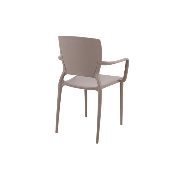 Silla respaldo cerrado c/ posabrazos gamuza SAFIRA TD0615