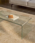 Mesa de centro Burano de cristal 110 x 50 cm Mesa de centro Burano de cristal 110 x 50 cm