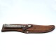 Cuchillo usado plata y oro. Hoja corneta Cuchillo usado plata y oro. Hoja corneta