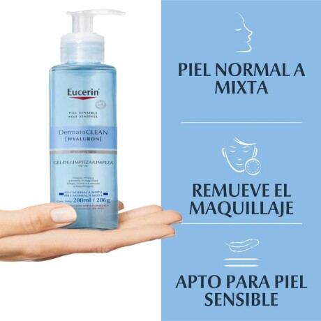 Gel Limpiador Eucerin DermatoClean Hyaluron 200ml Gel Limpiador Eucerin DermatoClean Hyaluron 200ml