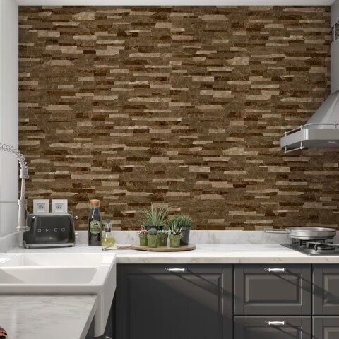 Cerámica para pared Oasis Cancún 31x54 cm estilo piedra Mate Cerámica Para Pared Oasis Cancún 31x54 Cm Estilo Piedra Mate