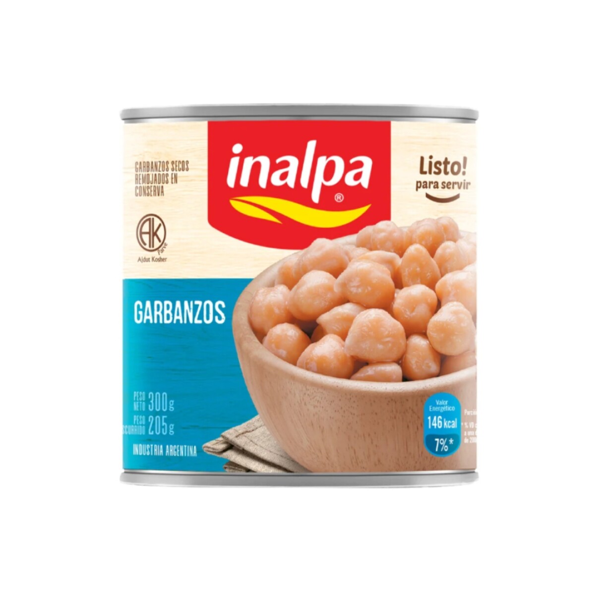 GARBANZOS LATA 300G INALPA 