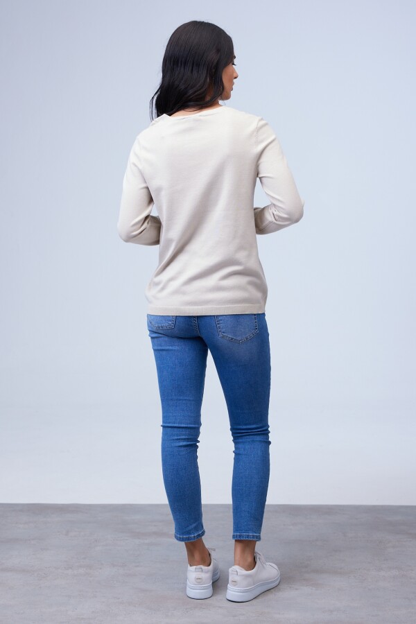 Buzo Bordado BEIGE
