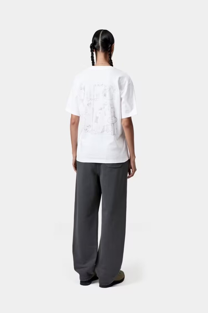 W' S/S OKNICEOK T-SHIRT Blanco