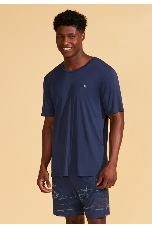 PIYAMA COMBINADO AZUL C/EST.PORTO-21389