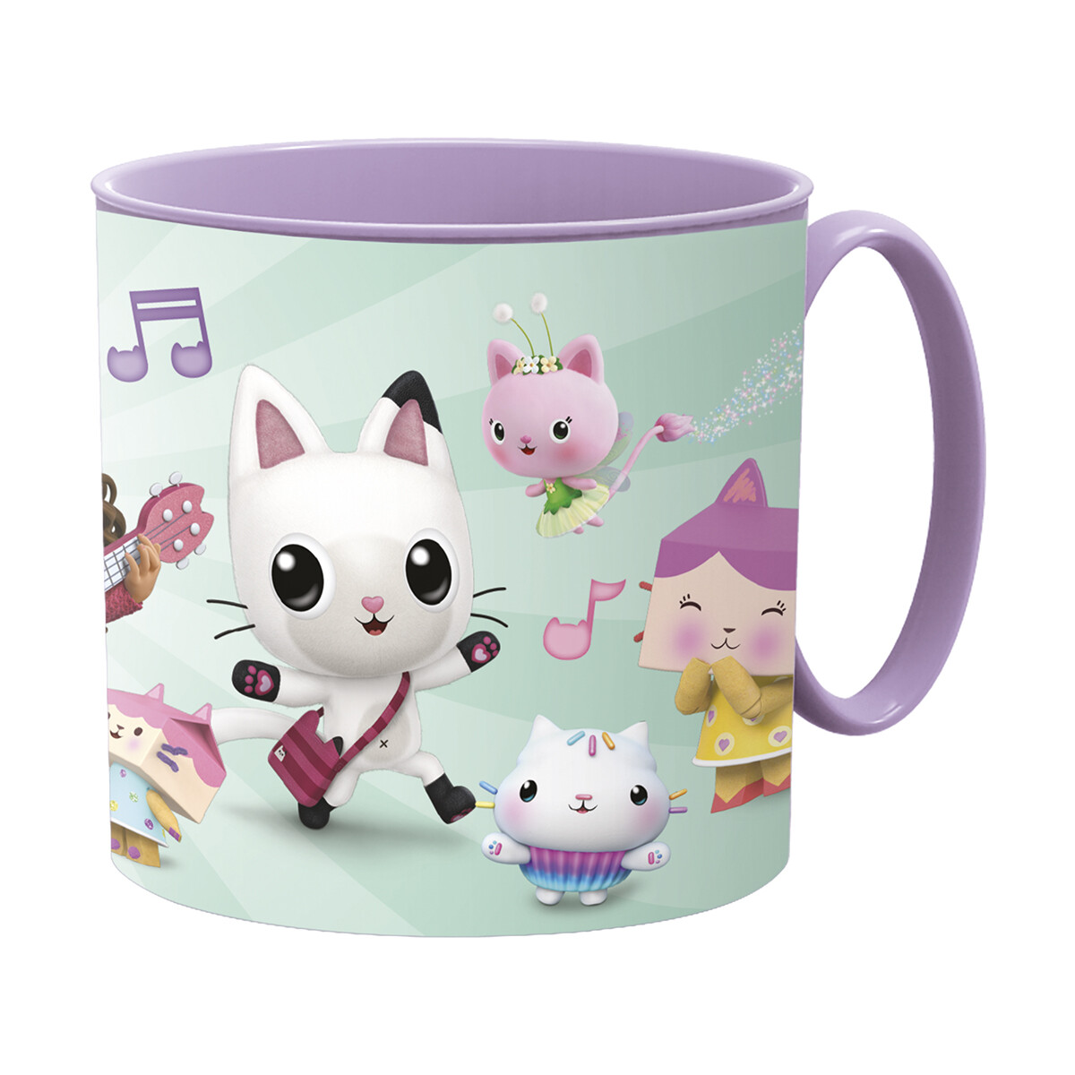Taza Plástico La Casa de Gabby para Microondas 265 ml 