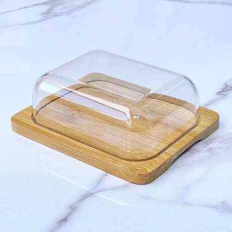 Mantequera Butter Madera Bambú C/Acrílico Alto 5cm x Ancho 12cm x Largo 15cm Mantequera Butter Madera Bambú C/Acrílico Alto 5cm x Ancho 12cm x Largo 15cm