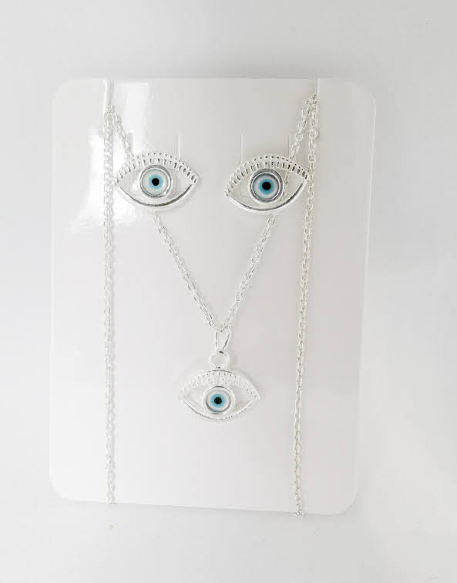 Conjunto de plata Ojo de Turco 