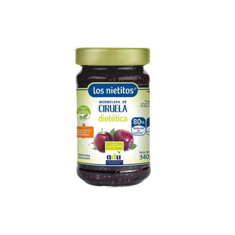 MERMELADA LOS NIETITOS 0% CIRUELA 340 GRS. Mermelada Ciruela 0% Los Nieti
