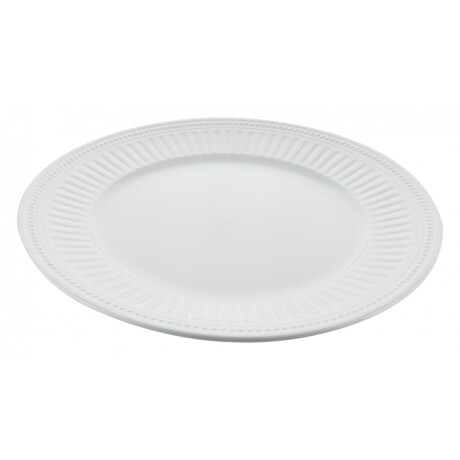 PLATO CERAMICA BLANCO BORDE LABRADO 27cm PLATO CERAMICA BLANCO BORDE LABRADO 27cm