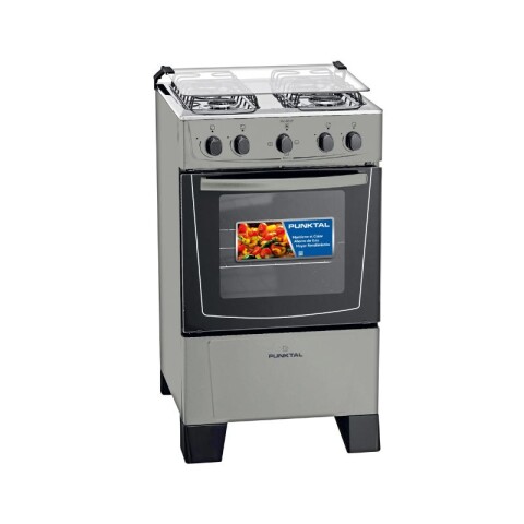 COCINA COMBINADA PUNKTAL CON HORNO ELECTRICO - PK-6617CO Gris