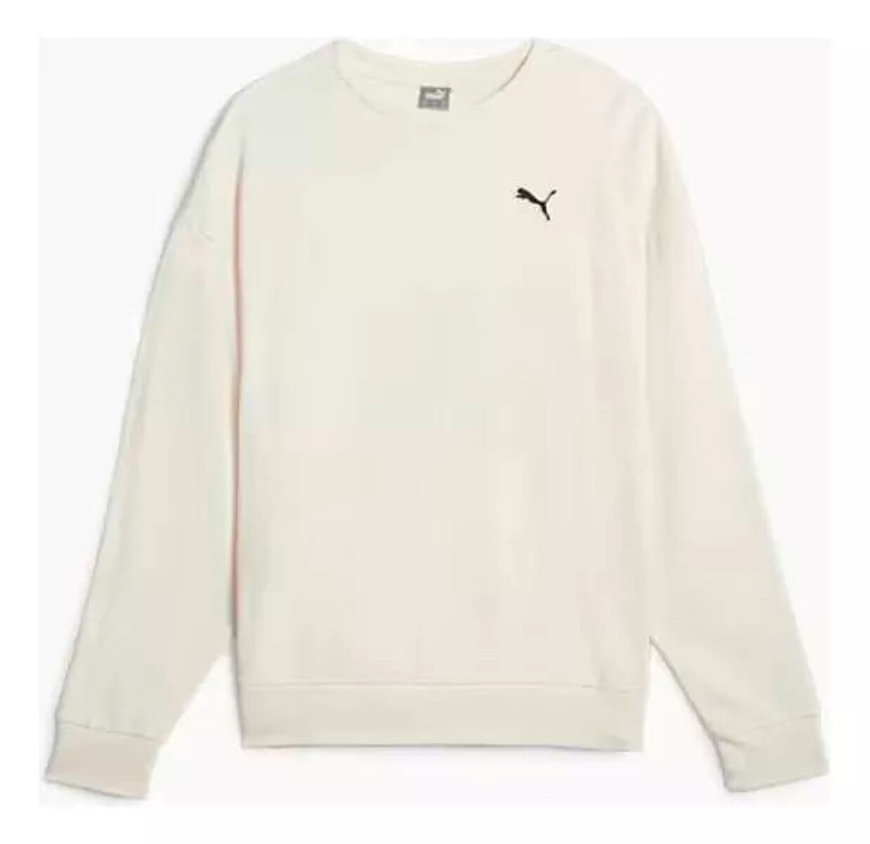 W PUMA BETTER ESSENTIALS CREW TR - Crema 