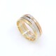 Anillo en oro 18k combinado (3 colores) con brillantes Anillo en oro 18k combinado (3 colores) con brillantes