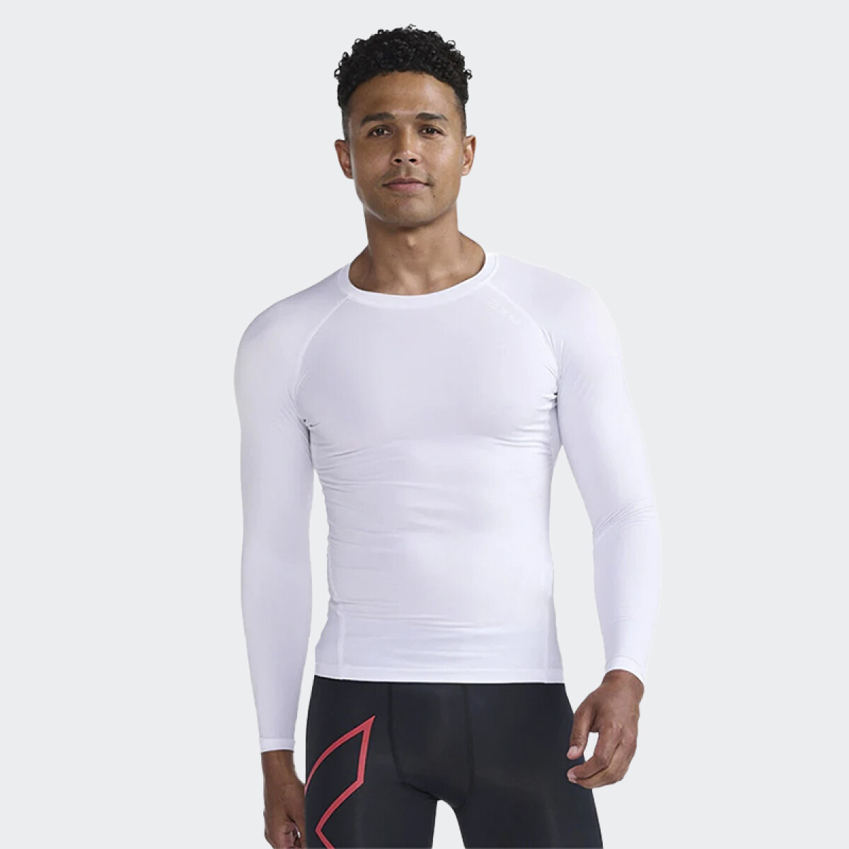 Remera 2XU Core Compression Game Day L/S - Blanco 