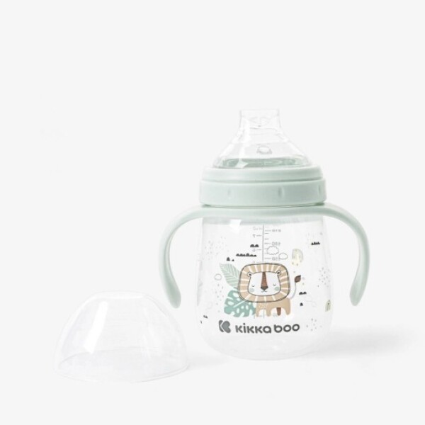 Vaso KIKKABOO 6m+ boquilla silicona verde