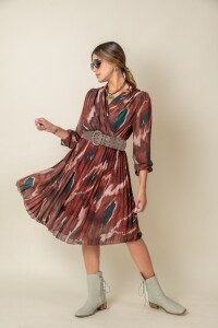 VESTIDO ROBLE REAL Terracota