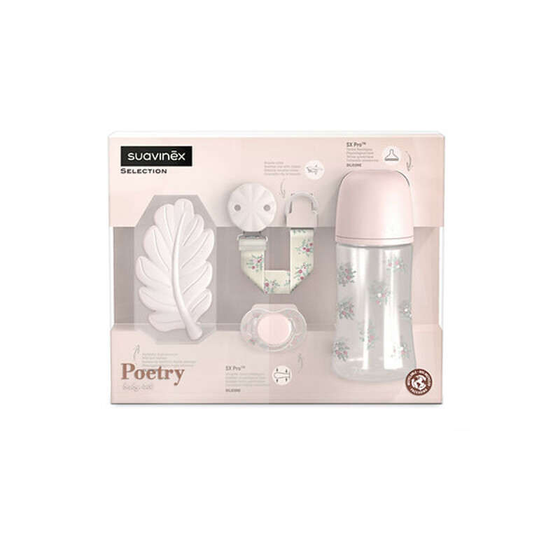 Set de Regalo Nacimiento 0 a 6 meses Poetry Rosa Suavinex Set de Regalo Nacimiento 0 a 6 meses Poetry Rosa Suavinex