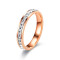 Anillo Simple Brillo En Caja Color Cobre