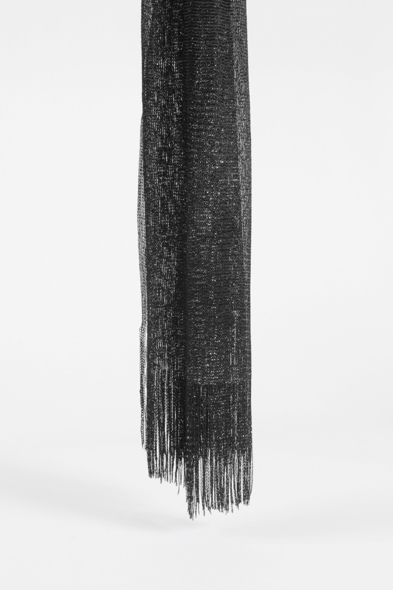 Pashmina party con argolla negro