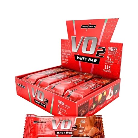 Barra Proteica 30g Vo2 Whey Bar Caja x12 Unidades Sabor Chocolate