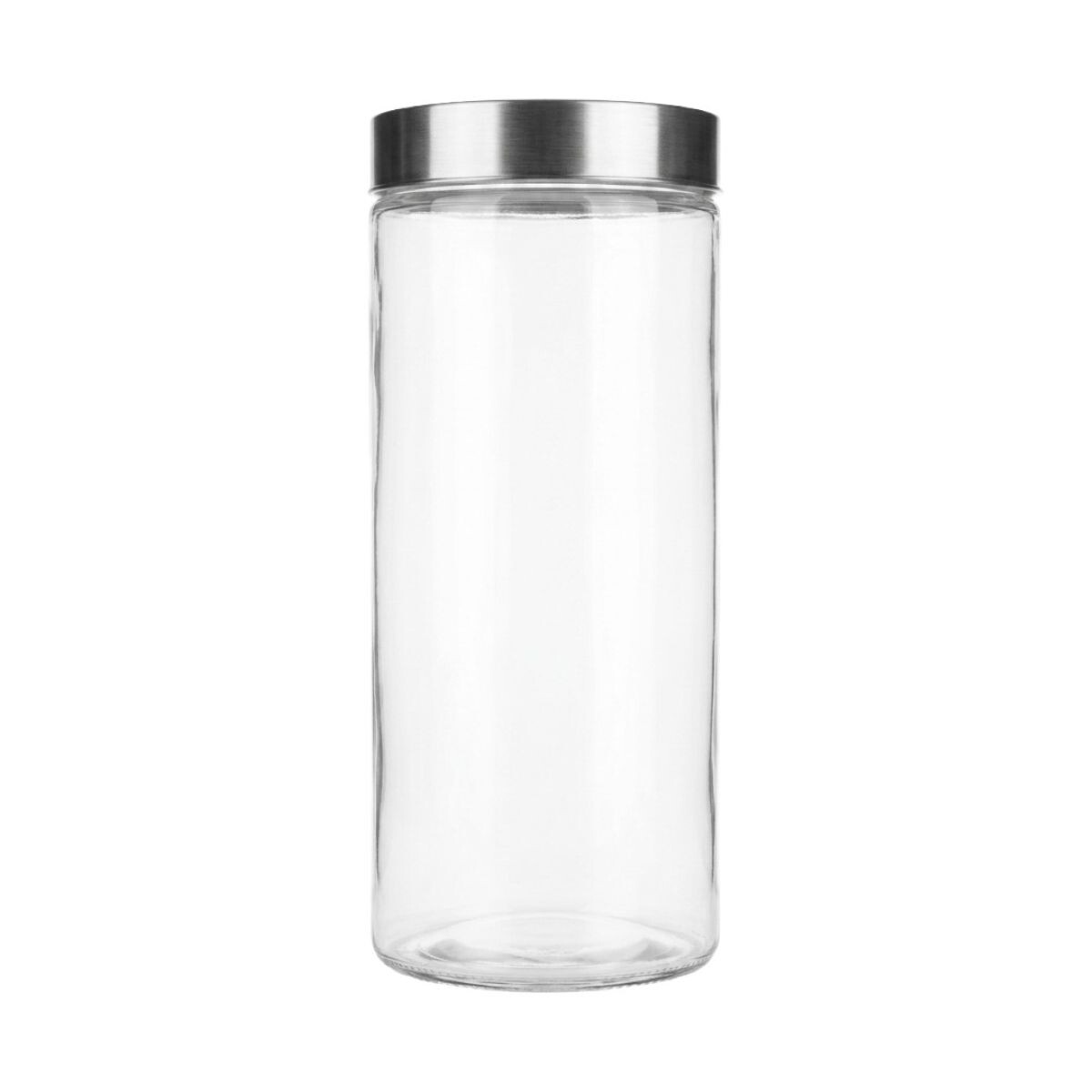 FRASCO VIDRIO C/TAPA PLATA 1.5L 