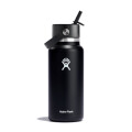 32 Oz Wide Straw Cap Black
