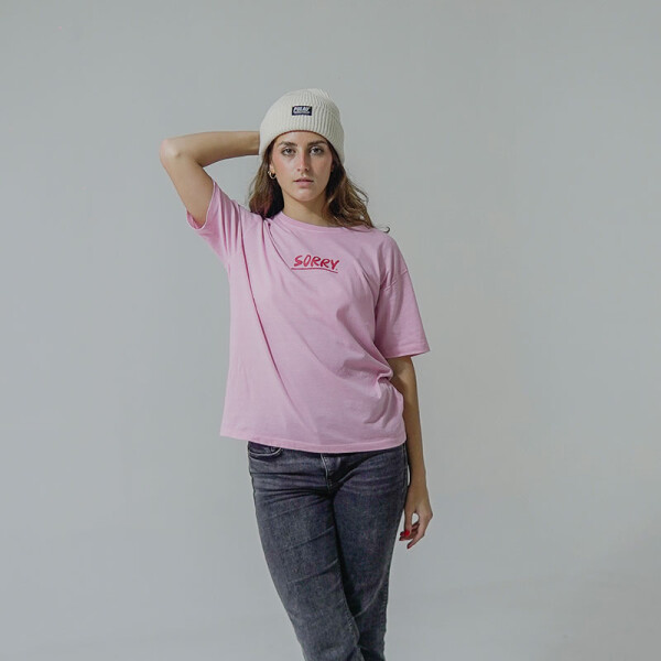 Remera Pulau Sorry Rosado