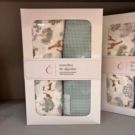Set Paseo y Carrito : Celeste + Savanna Gris