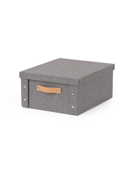 CAJA ORGANIZADOR C/ASA 26.5X31.5X14.5CM EXT TELA GRIS CAJA ORGANIZADOR C/ASA 26.5X31.5X14.5CM EXT TELA GRIS