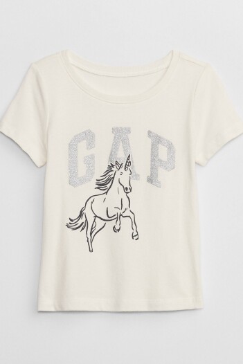 Remera Gràfico Toddler Niña Ivory Frost