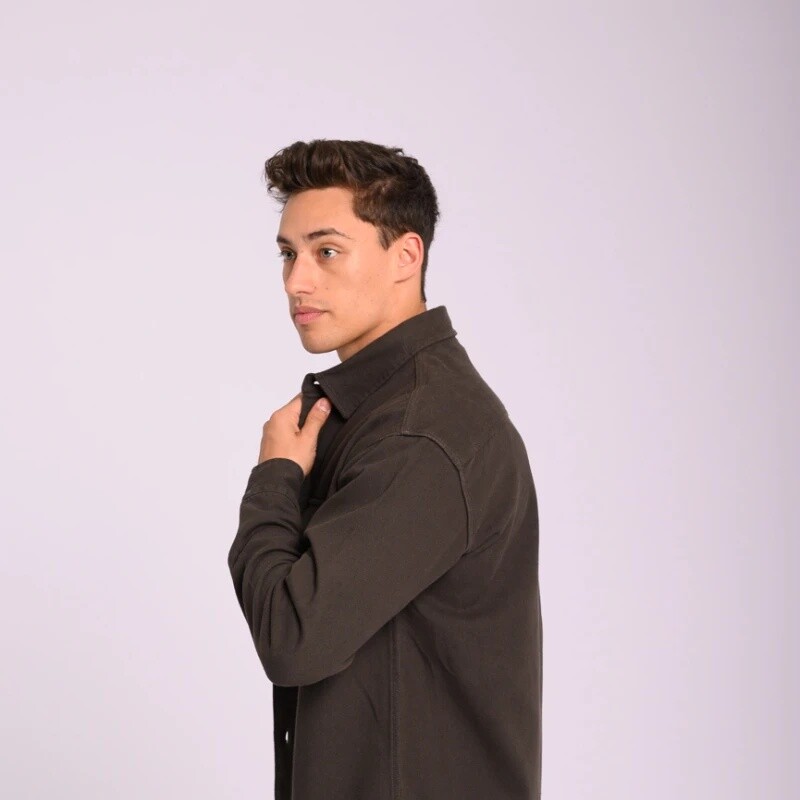 Sobre Camisa Hombre Jean Canva S-XXL Negro