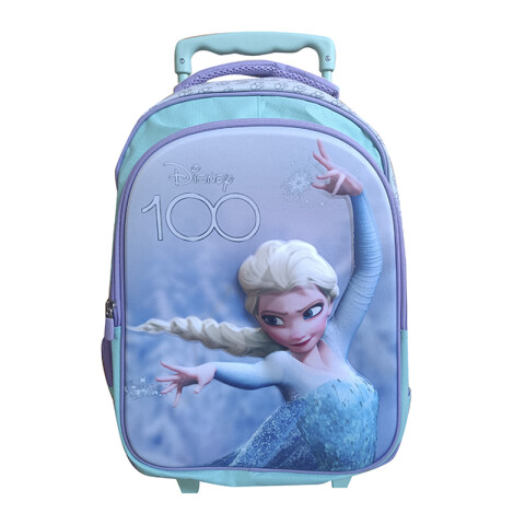 Mochila Infantil 3D Frozen Disney 100 con Carro Tafeta Grande 40 x 30 cm U
