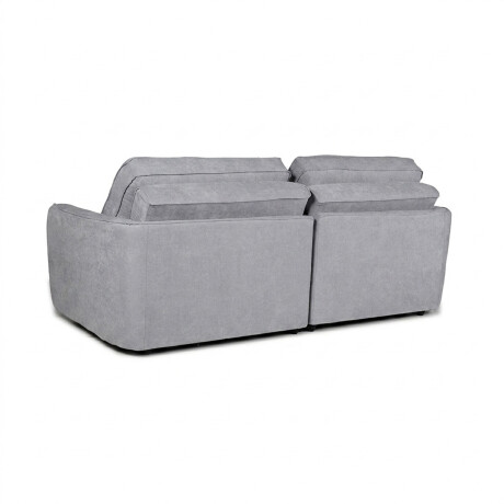 Sofá Cama Ravena - Tela Microfibra 9252 (Gris)