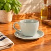 Taza de te blanca con plato 400 ml Taza de te blanca con plato 400 ml
