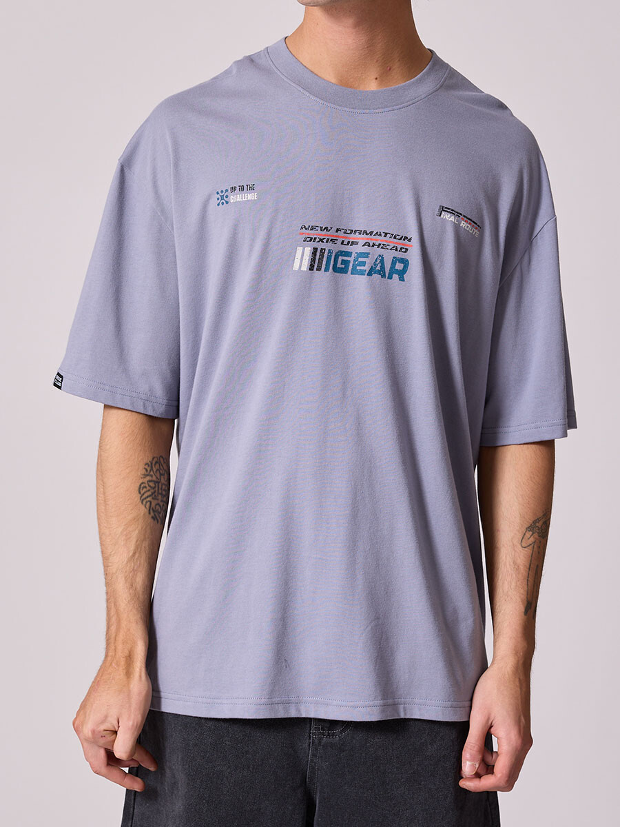 T-SHIRT RIFT DIXIE - Gris Claro 