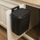 Tarro de residuos colgante 9lts NEGRO