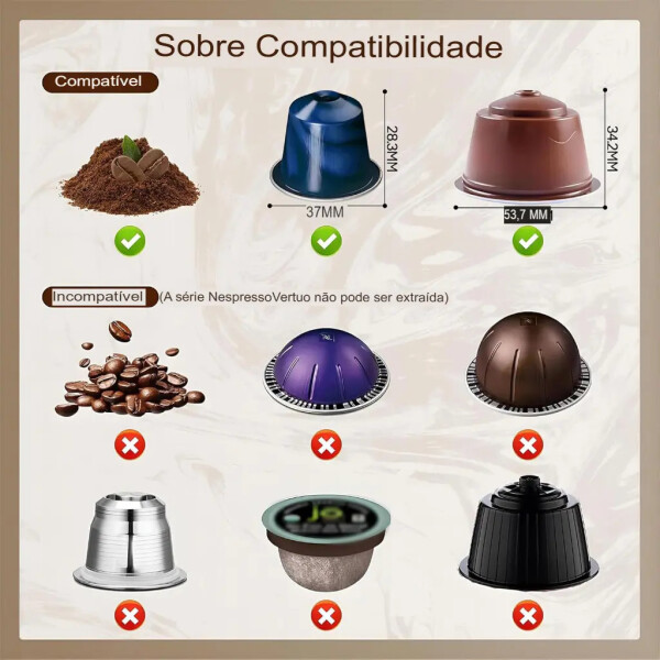 Cafetera Portatil 3en1 Capsulas Y Cafe Molido CAFETERA PORTATIL EXPRESSO KF-JN-02 PRO