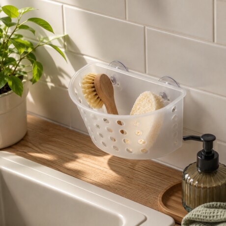 Soporte con ventosas TRANSPARENTE