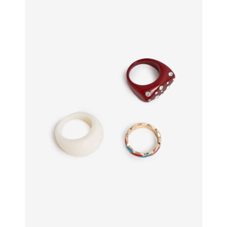 Sets Anillos Lucky charm Combinacion multicolor