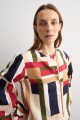 Camisa estampa Geométrica multicolor