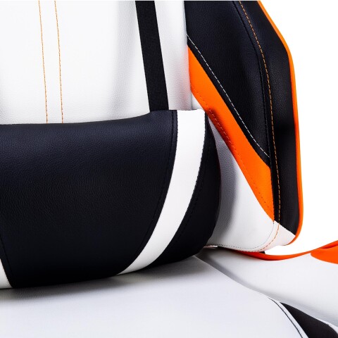 Silla Gamer Meetion MT-CHR15 Blanca y Naranja Silla Gamer Meetion MT-CHR15 Blanca y Naranja