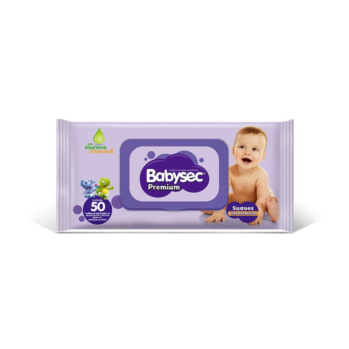Toallitas Húmedas Babysec Premium X50 Para Bebé 
