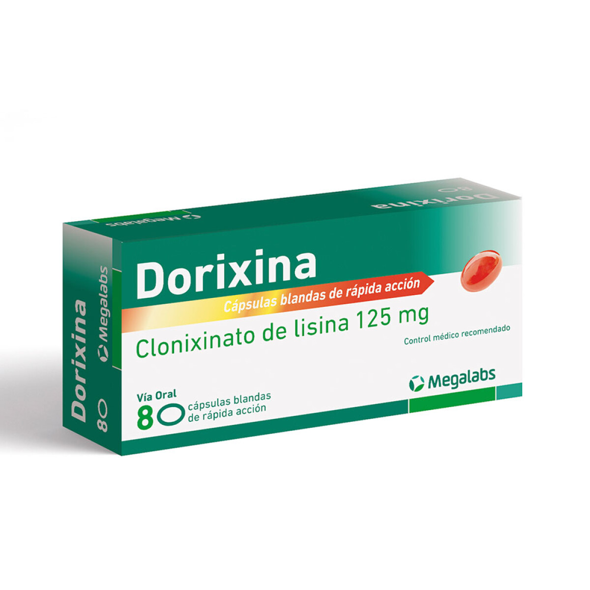 Dorixina 125 mg 8 Cápsulas Blandas 