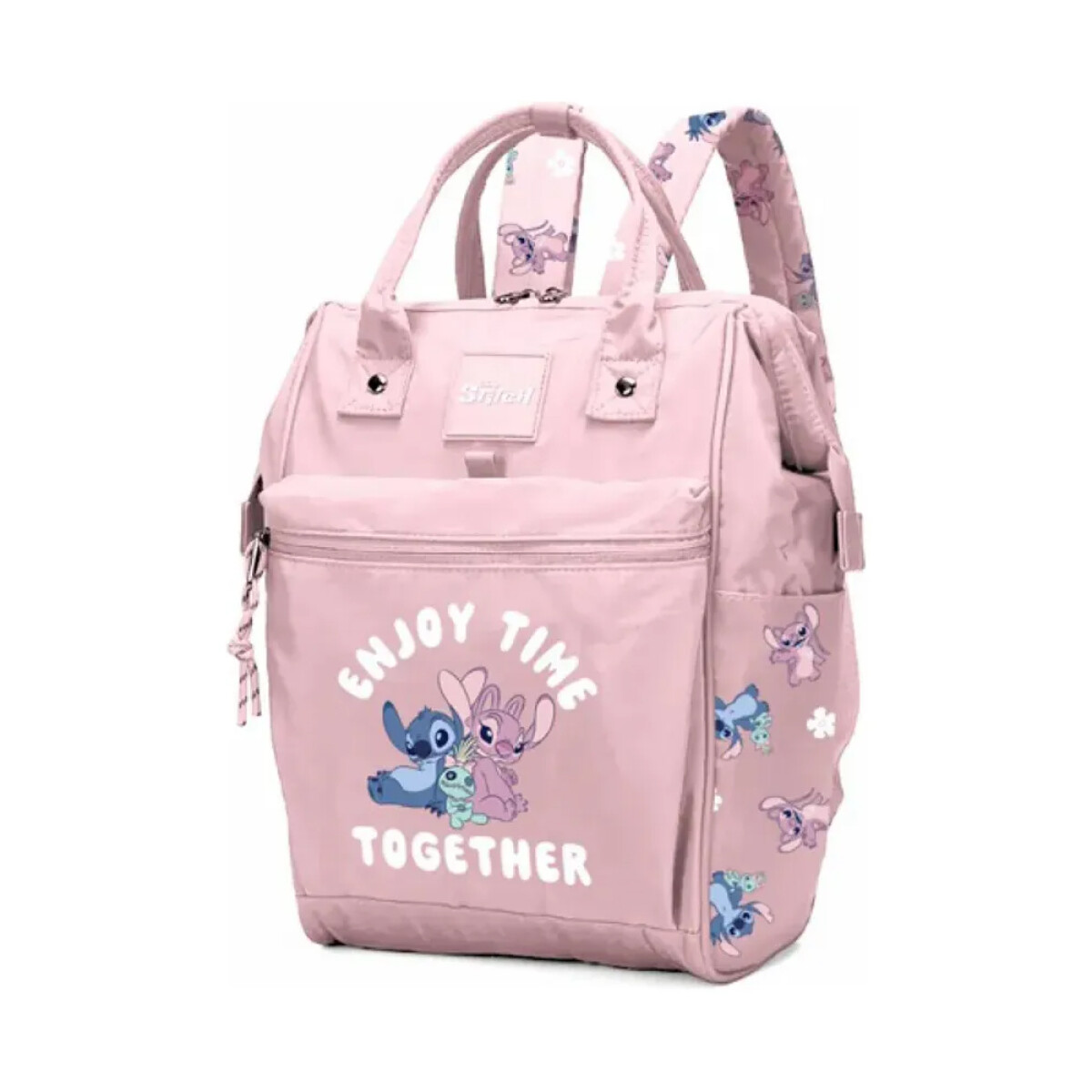 Mochila Stitch Rectangular - Rosada 